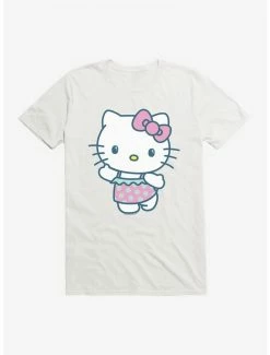 Flash Sale ⭐ Hello Kitty Kawaii Vacation Ruffles Swim Outfit T-Shirt ❤️ -Hello Kitty Sales Shop 18928482 hi