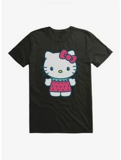 Wholesale 🌟 Hello Kitty Kawaii Vacation Strawberry Outfit T-Shirt ⭐ -Hello Kitty Sales Shop 18928491 hi
