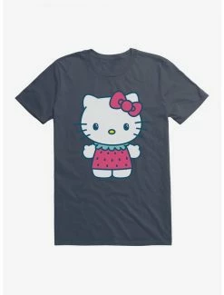 Wholesale 🌟 Hello Kitty Kawaii Vacation Strawberry Outfit T-Shirt ⭐
