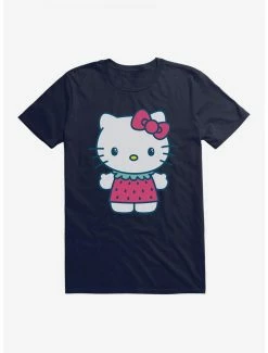 Wholesale 🌟 Hello Kitty Kawaii Vacation Strawberry Outfit T-Shirt ⭐ -Hello Kitty Sales Shop 18928545 hi