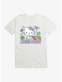 Coupon 🛒 Hello Kitty Kawaii Vacation Fruity Icon T-Shirt 🎁 -Hello Kitty Sales Shop 18929290 hi