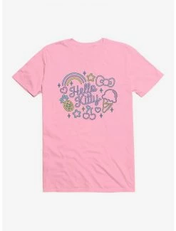 Outlet 🔥 Hello Kitty Kawaii Vacation Neon Logo T-Shirt 😀 -Hello Kitty Sales Shop 18929497 hi