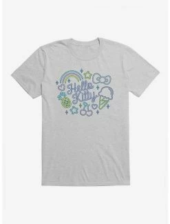 Outlet 🔥 Hello Kitty Kawaii Vacation Neon Logo T-Shirt 😀 -Hello Kitty Sales Shop 18929506 hi