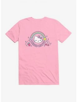 Budget 🔥 Hello Kitty Kawaii Vacation Rainbow Logo T-Shirt 🧨 -Hello Kitty Sales Shop 18929587 hi