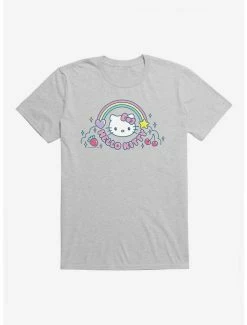 Budget 🔥 Hello Kitty Kawaii Vacation Rainbow Logo T-Shirt 🧨