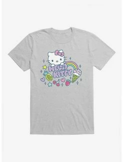 New 😉 Hello Kitty Kawaii Vacation Sparkle Icon T-Shirt ✔️ -Hello Kitty Sales Shop 18930046 hi