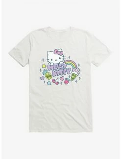 New 😉 Hello Kitty Kawaii Vacation Sparkle Icon T-Shirt ✔️
