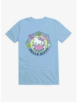 Best Sale 🤩 Hello Kitty Kawaii Vacation Watermelon Icon T-Shirt 👍 -Hello Kitty Sales Shop 18930154 hi