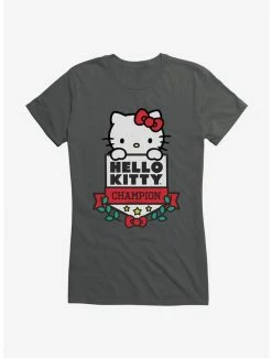 Budget 🌟 Hello Kitty Champion 👧 Girls T-Shirt 👏