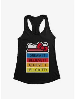 Best Pirce 🛒 Hello Kitty Dream It Believe It Achieve It 👧 Girls Tank 🌟 -Hello Kitty Sales Shop 18940088 hi