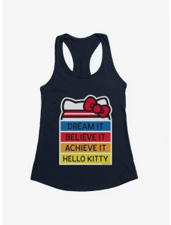 Best Pirce 🛒 Hello Kitty Dream It Believe It Achieve It 👧 Girls Tank 🌟