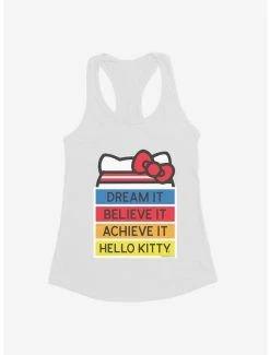 Best deal 🎉 Hello Kitty Dream It Believe It Achieve It 👧 Girls Tank 🔔