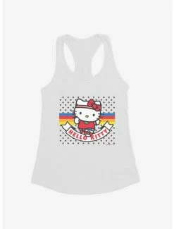 Promo ⌛ Hello Kitty Sports & Dots 👧 Girls Tank ✔️