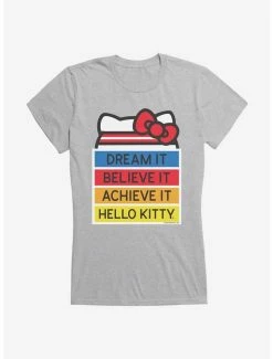 Cheap 🛒 Hello Kitty Dream It Believe It Achieve It 👧 Girls T-Shirt 🎉
