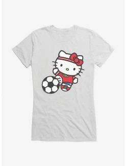 Hot Sale 💯 Hello Kitty Soccer Kick 👧 Girls T-Shirt ⭐