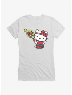 Cheapest 👍 Hello Kitty Tennis Serve 👧 Girls T-Shirt 🔔