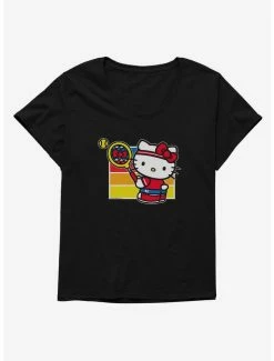 Discount 🎉 Hello Kitty Color Tennis Serve 👧 Girls T-Shirt Plus Size ⭐