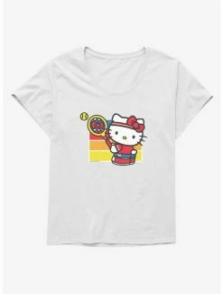Deals 🌟 Hello Kitty Color Tennis Serve 👧 Girls T-Shirt Plus Size 🧨