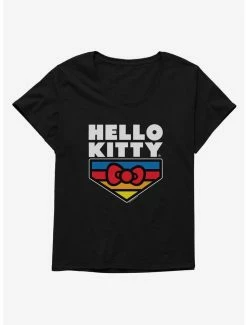 Cheap 💯 Hello Kitty Sports Logo 👧 Girls T-Shirt Plus Size 😉
