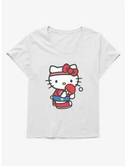 Flash Sale 🎉 Hello Kitty Table Tennis 👧 Girls T-Shirt Plus Size 👏