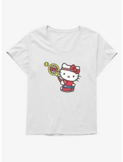 Flash Sale 🌟 Hello Kitty Tennis Serve 👧 Girls T-Shirt Plus Size 😉