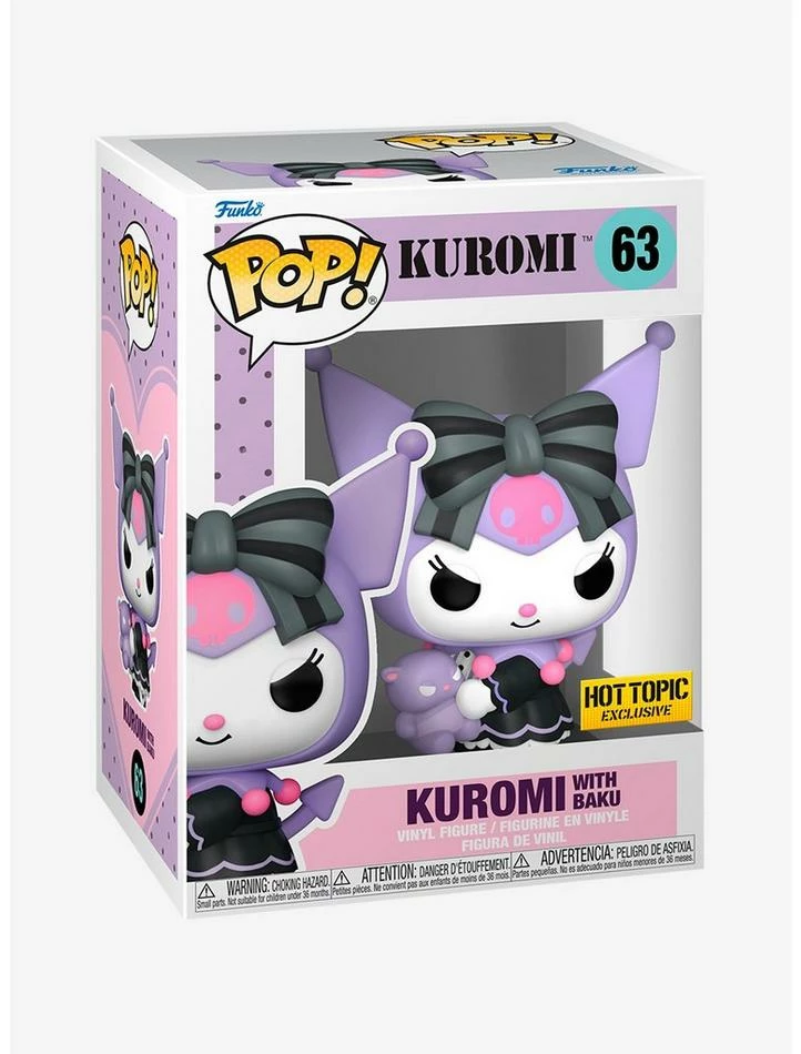 Best Sale 🥰 Funko Sanrio Pop! Kuromi (With Baku) Vinyl Figure Hot Topic Exclusive ❤️ 2 Best Sale 🥰 Funko Sanrio Pop! Kuromi (With Baku) Vinyl Figure Hot Topic Exclusive ❤️ - Image 2