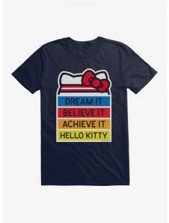 Hot Sale 🥰 Hello Kitty Dream It Believe It Achieve It T-Shirt 😍