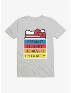 Hot Sale 💯 Hello Kitty Dream It Believe It Achieve It T-Shirt 👏