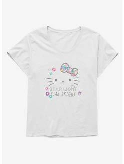 Flash Sale ✨ Hello Kitty Star Light Star Bright 👧 Girls T-Shirt Plus Size 🌟 -Hello Kitty Sales Shop 18964919 hi