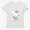 Promo 😀 Hello Kitty Starshine Heart 👧 Girls T-Shirt Plus Size 😀