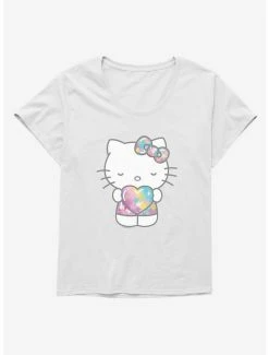 Promo 😀 Hello Kitty Starshine Heart 👧 Girls T-Shirt Plus Size 😀