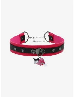 Budget ❤️ My Melody & Kuromi Heart Charm Choker 🛒