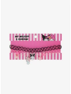 Flash Sale ⌛ My Melody & Kuromi Best Friend Tattoo Choker Set ✔️ -Hello Kitty Sales Shop 19057992 av2