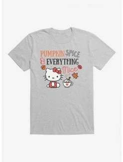 Best reviews of 🥰 Hello Kitty Pumpkin Spice & Everything Nice T-Shirt 🌟 -Hello Kitty Sales Shop 19175169 hi