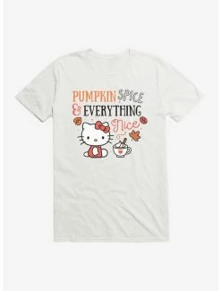 Best reviews of 🥰 Hello Kitty Pumpkin Spice & Everything Nice T-Shirt 🌟 -Hello Kitty Sales Shop 19175205 hi