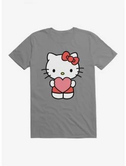 Wholesale 🔔 Hello Kitty Holding Heart T-Shirt 😉 -Hello Kitty Sales Shop 19175331 hi