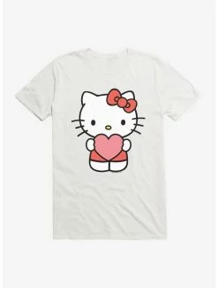 Wholesale 🔔 Hello Kitty Holding Heart T-Shirt 😉 -Hello Kitty Sales Shop 19175349 hi