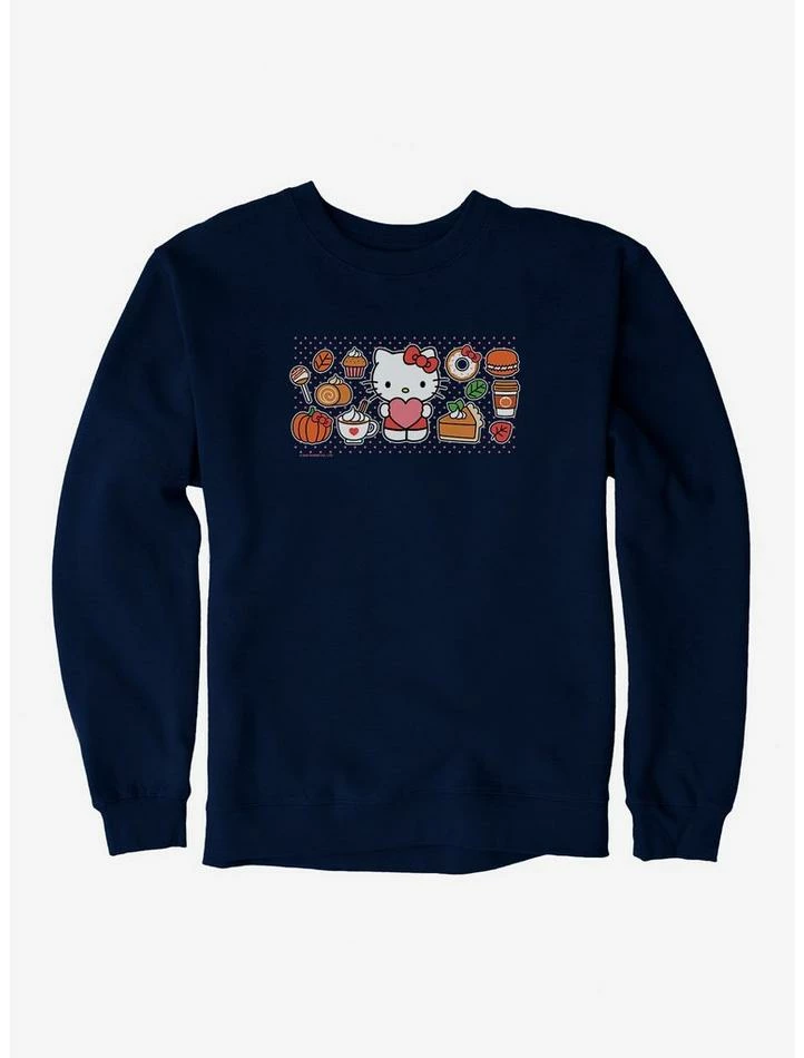 Coupon 👍 Hello Kitty Pumpkin Spice Food & Decor Sweatshirt 🔔 4 Coupon 👍 Hello Kitty Pumpkin Spice Food & Decor Sweatshirt 🔔 - Image 4