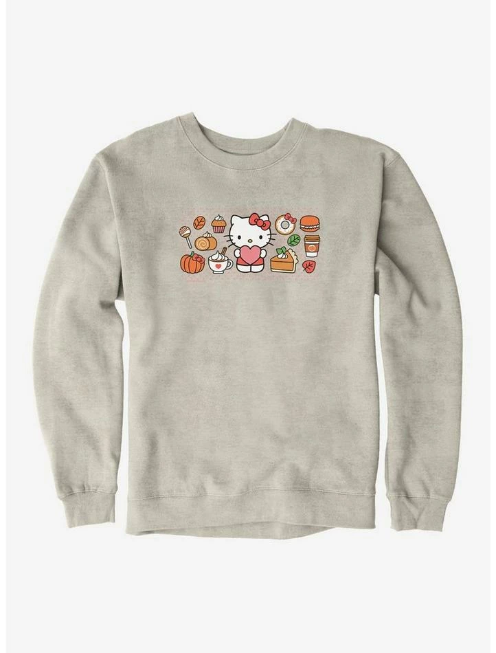 Coupon 👍 Hello Kitty Pumpkin Spice Food & Decor Sweatshirt 🔔 3 Coupon 👍 Hello Kitty Pumpkin Spice Food & Decor Sweatshirt 🔔 - Image 3