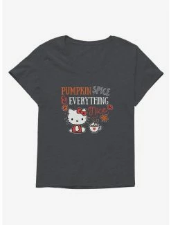 Outlet ✔️ Hello Kitty Pumpkin Spice & Everything Nice 👧 Girls T-Shirt Plus Size 🌟 -Hello Kitty Sales Shop 19178070 hi