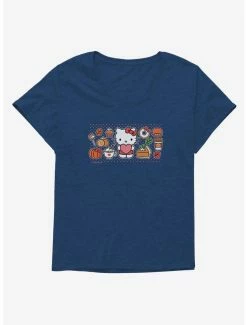 Flash Sale ๐ฅฐ Hello Kitty Pumpkin Spice Food & Decor ๐ง Girls T-Shirt Plus Size โญ