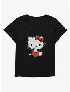 Best deal 😀 Hello Kitty Sitting 👧 Girls T-Shirt Plus Size 🥰 -Hello Kitty Sales Shop 19178241 hi