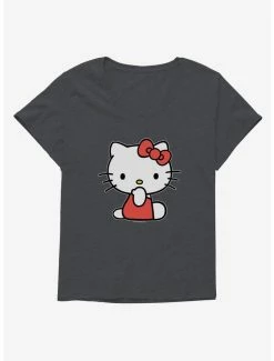 Best deal 😀 Hello Kitty Sitting 👧 Girls T-Shirt Plus Size 🥰 -Hello Kitty Sales Shop 19178250 hi