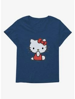 Best deal 😀 Hello Kitty Sitting 👧 Girls T-Shirt Plus Size 🥰