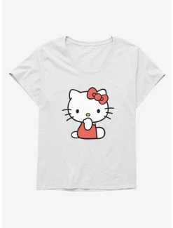 Best deal 😀 Hello Kitty Sitting 👧 Girls T-Shirt Plus Size 🥰 -Hello Kitty Sales Shop 19178268 hi