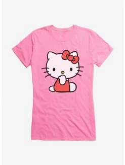 Flash Sale 🎉 Hello Kitty Sitting 👧 Girls T-Shirt 🥰 -Hello Kitty Sales Shop 19178501 hi