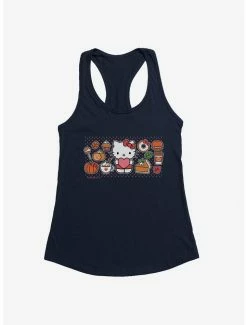 New 🤩 Hello Kitty Pumpkin Spice Food & Decor 👧 Girls Tank 💯 -Hello Kitty Sales Shop 19178616 hi