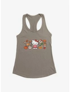 New 🤩 Hello Kitty Pumpkin Spice Food & Decor 👧 Girls Tank 💯 -Hello Kitty Sales Shop 19178623 hi