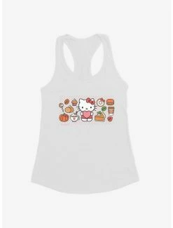 New 🤩 Hello Kitty Pumpkin Spice Food & Decor 👧 Girls Tank 💯 -Hello Kitty Sales Shop 19178630 hi