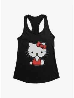 Best Pirce 😍 Hello Kitty Sitting 👧 Girls Tank 🛒
